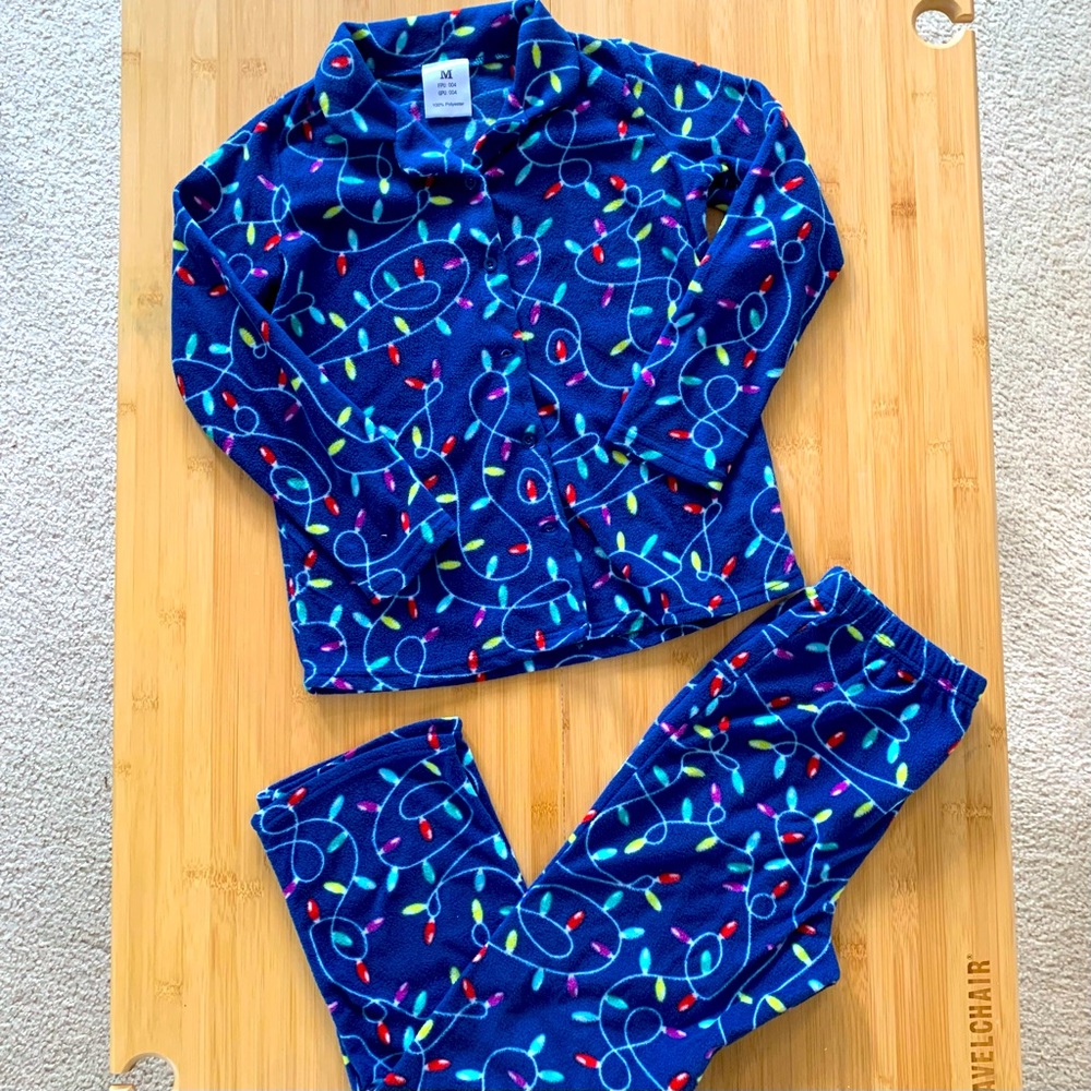 Holiday Light Themed Kids PJ Set
